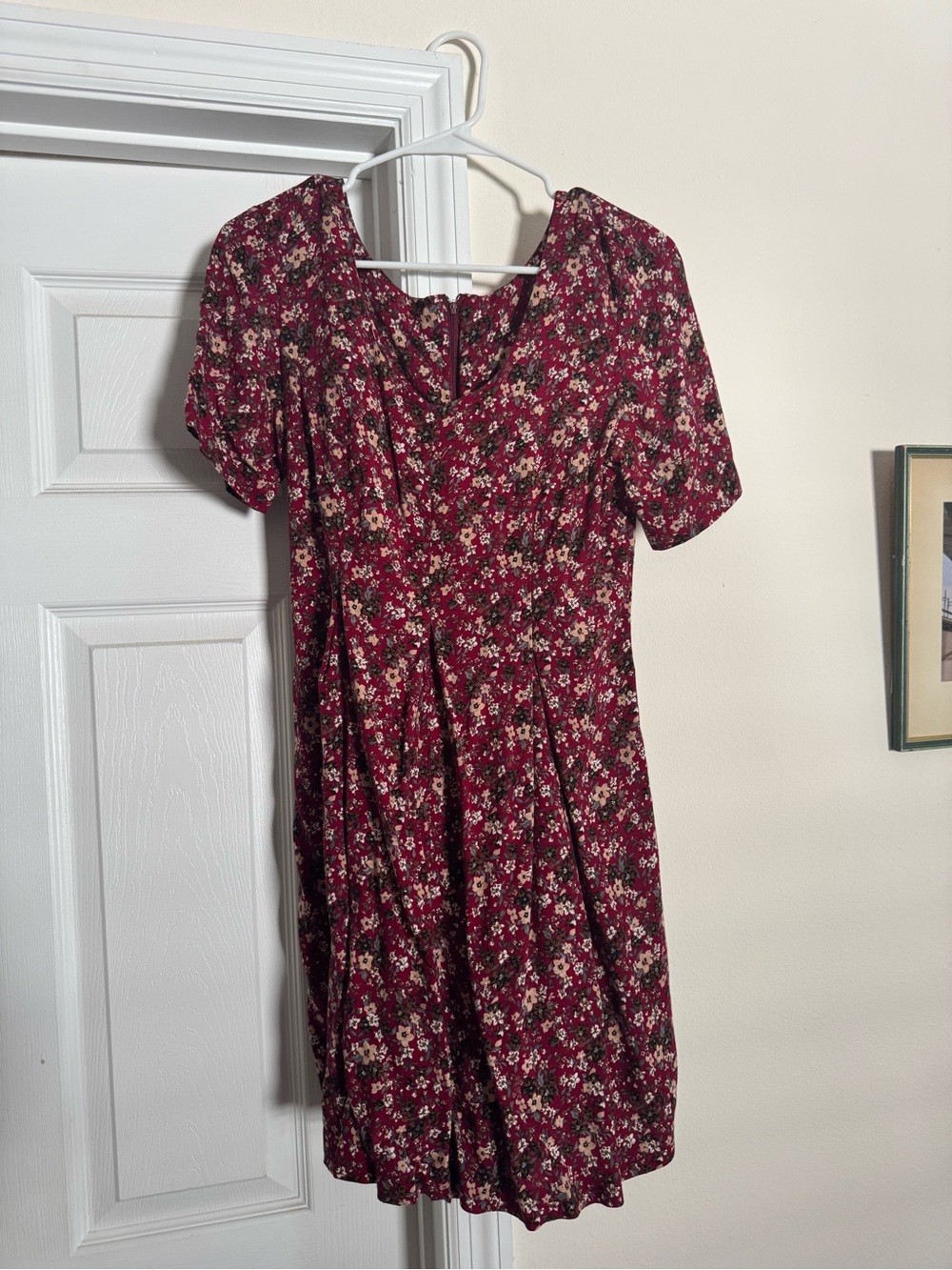 All That Jazz Burgundy Floral Short Sleeve Romper